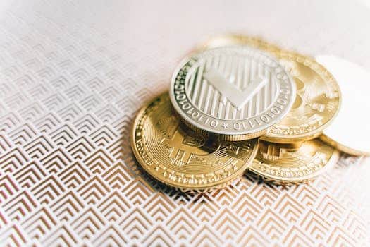 Stack of Golden Bitcoins in Close Up Photography