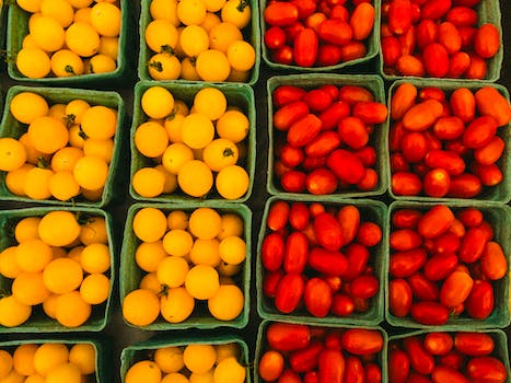 Free stock photo of cherry tomato, cherry tomatoes, farmers market