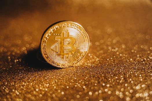 Close-Up Shot of a Bitcoin